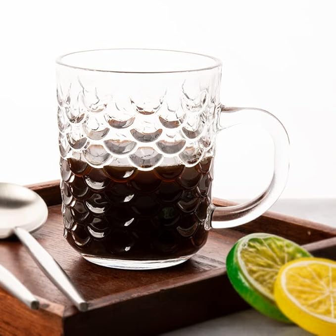 Drinkware Co Premium Glass Tea and Coffee Cup 240ML