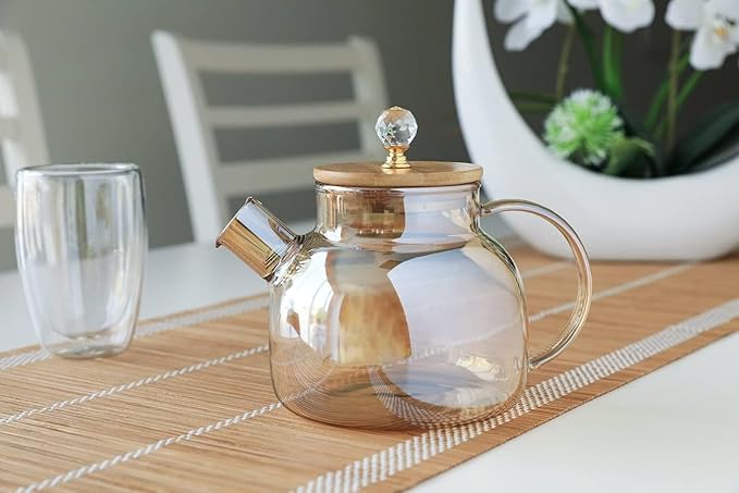 Drinkware Co Borosilicate Glass Tea Kettle