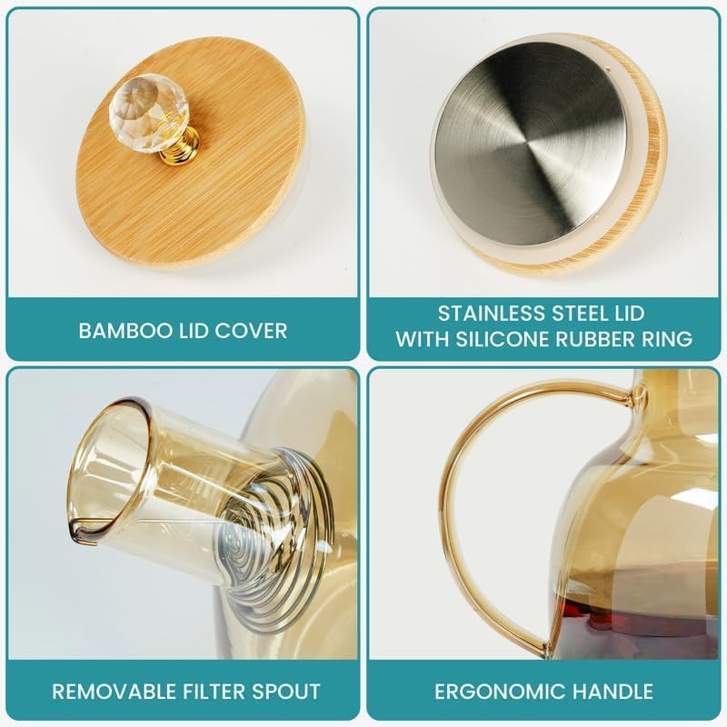 Drinkware Co Borosilicate Glass Tea Kettle