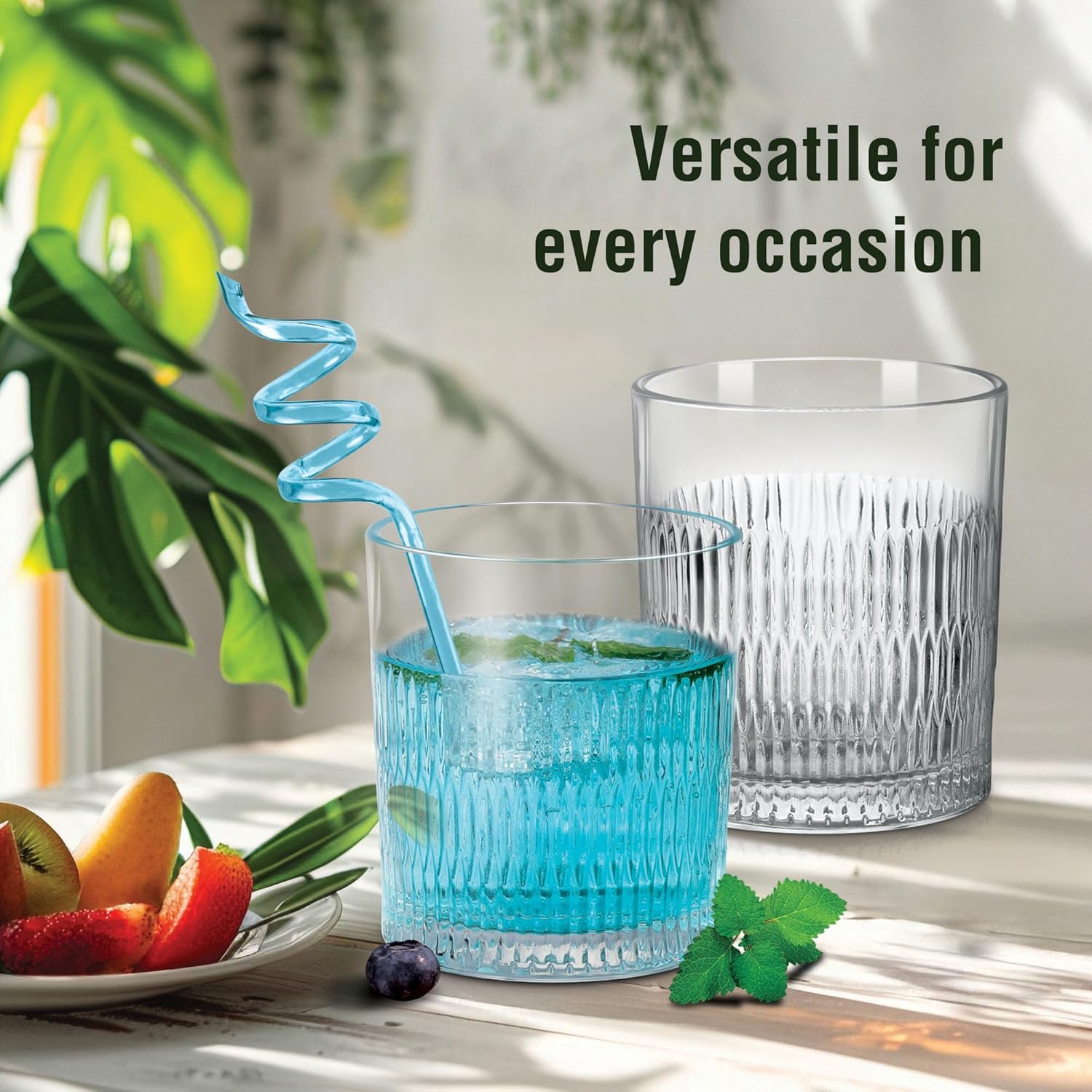 Drinkware Co Juice Tumbler I Premium Glass