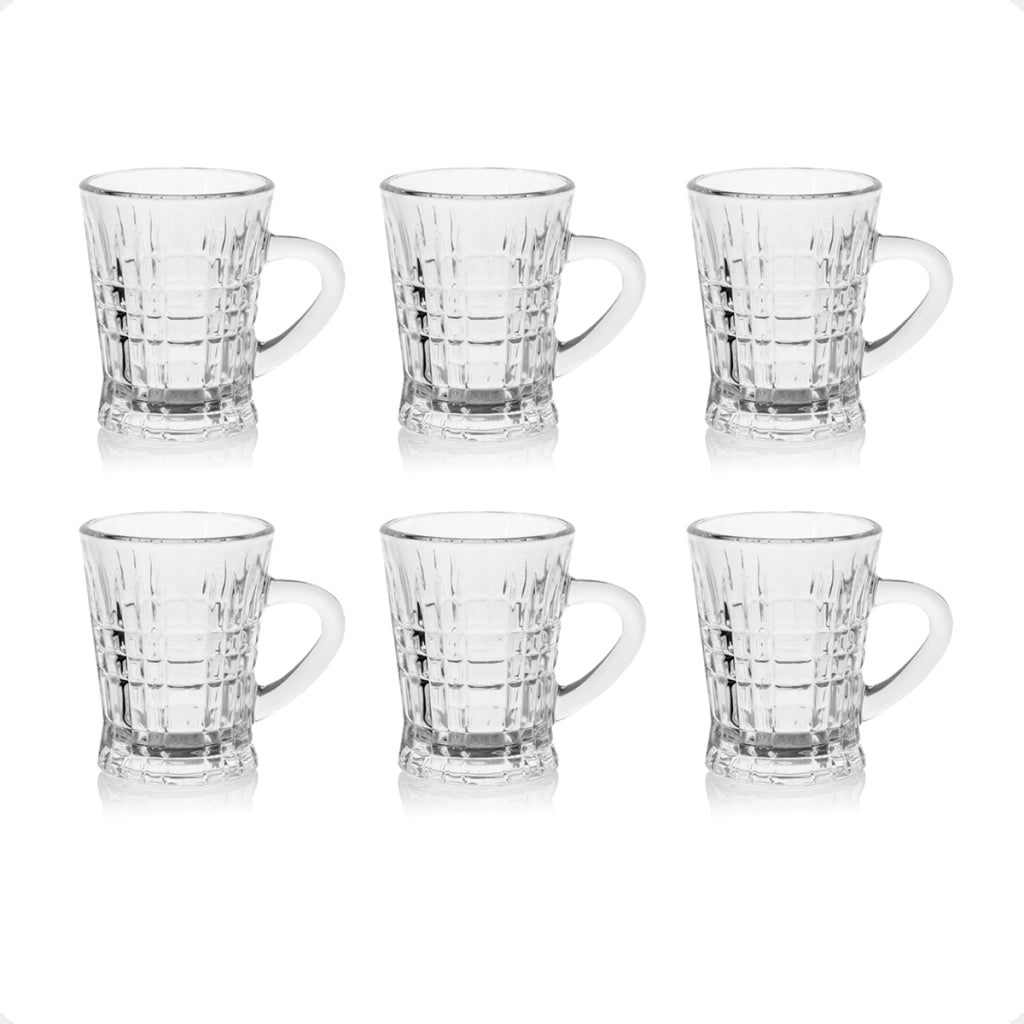 Drinkware Co Diamond Tea Cup6 PCS 95 ML TEA MUG IN COL BOX 12 SET CTN